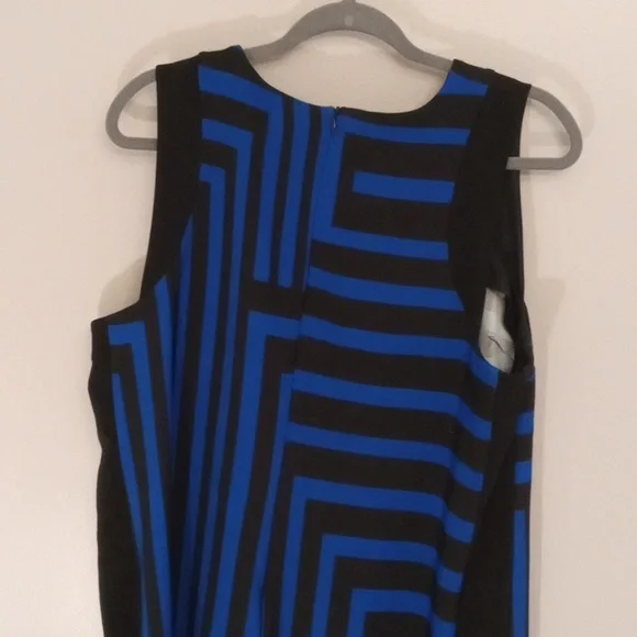 Moschino Blue and Black Patterned Mini Dress - Picture 4 of 4